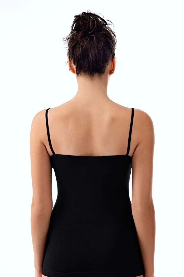 Women's Basic Tank Top Black - 2