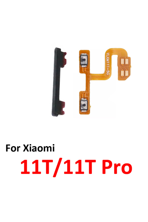 كابل مرن رمادي اللون لهاتف MI 11T Pro 5G، زر تشغيل/إيقاف وضبط مستوى الصوت داخلي جديد