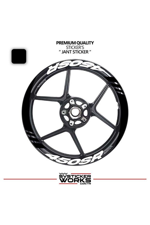 Cfmoto 450sr wide wheel rim decal sticker model 16-piece set - high quality