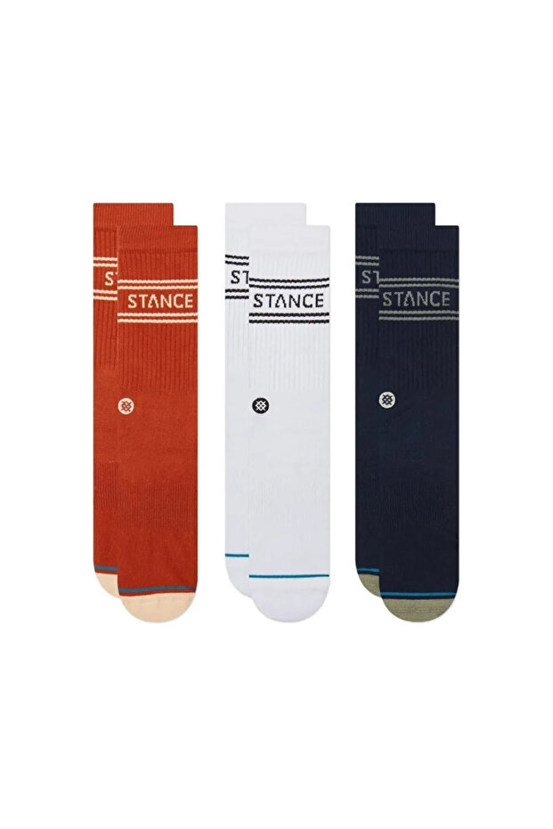 Socks Basic 3 Pack Crew Indigo