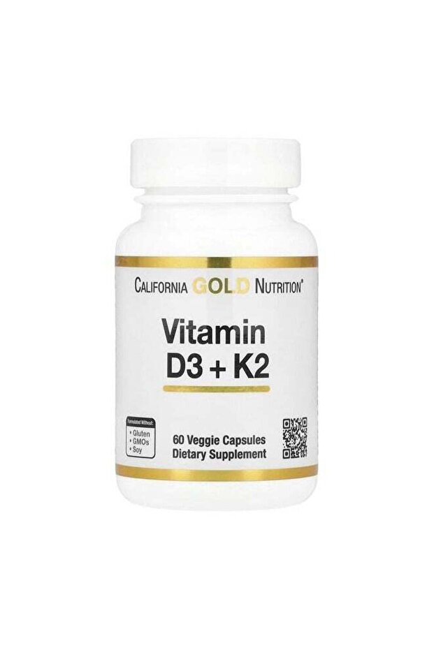 Gold Nutrition Vitamin D3 + K2 60 Veggie Capsules