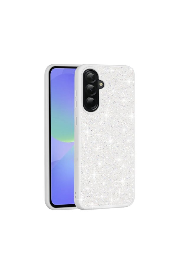 Galaxy A36 Case Glitter Diamond Stone Camera Raised Silicone Tkng