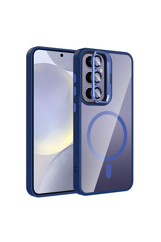 Galaxy S24 Plus Case with Camera Stand, Magsafe Supported, Transparent Back, Silicone Butam