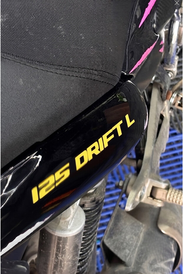 ملصق نصي أصلي 125 Drift-L من Mondial Drift-L (لليمين واليسار)