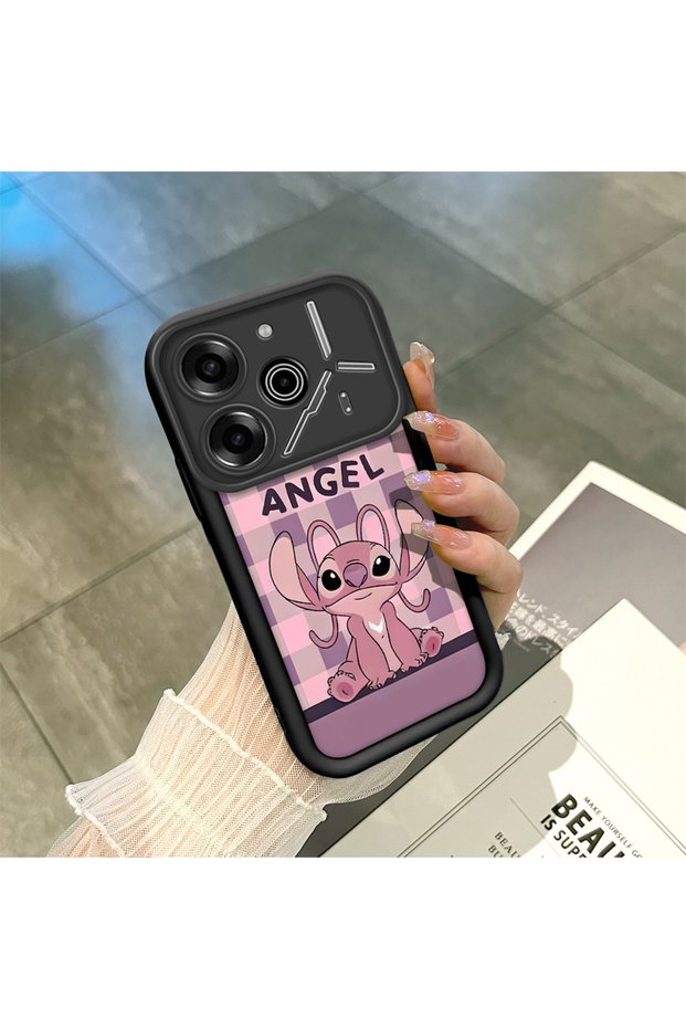 Tecno Pova 6/Pova 6 Pro Compatible Black Silicone Case Shockproof with Camera Protection