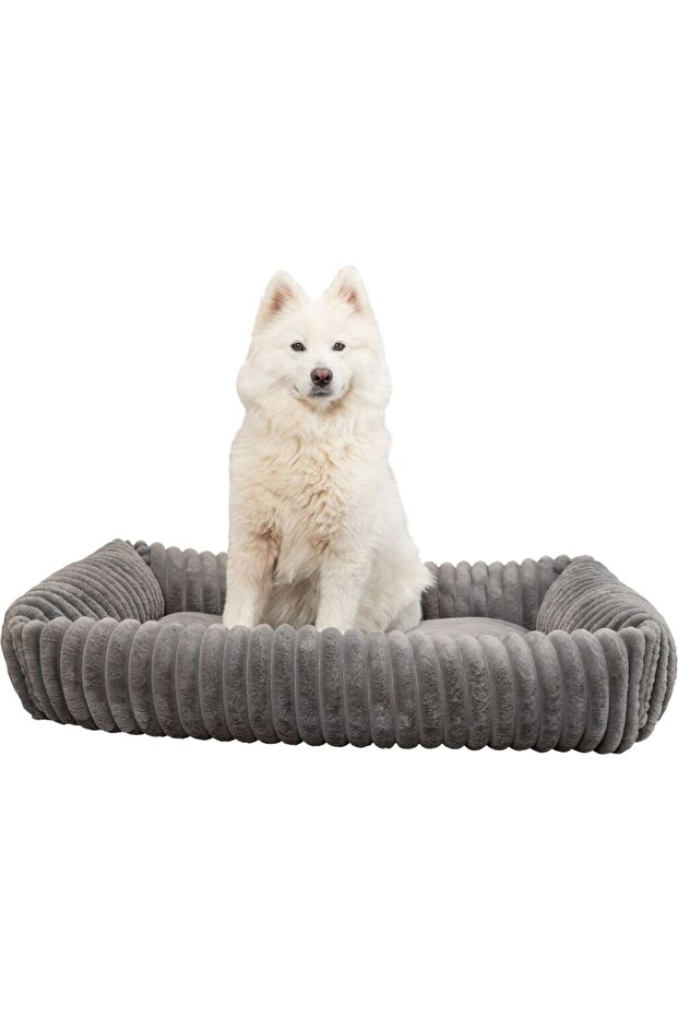Lonni Corduroy Plush Dog Bed