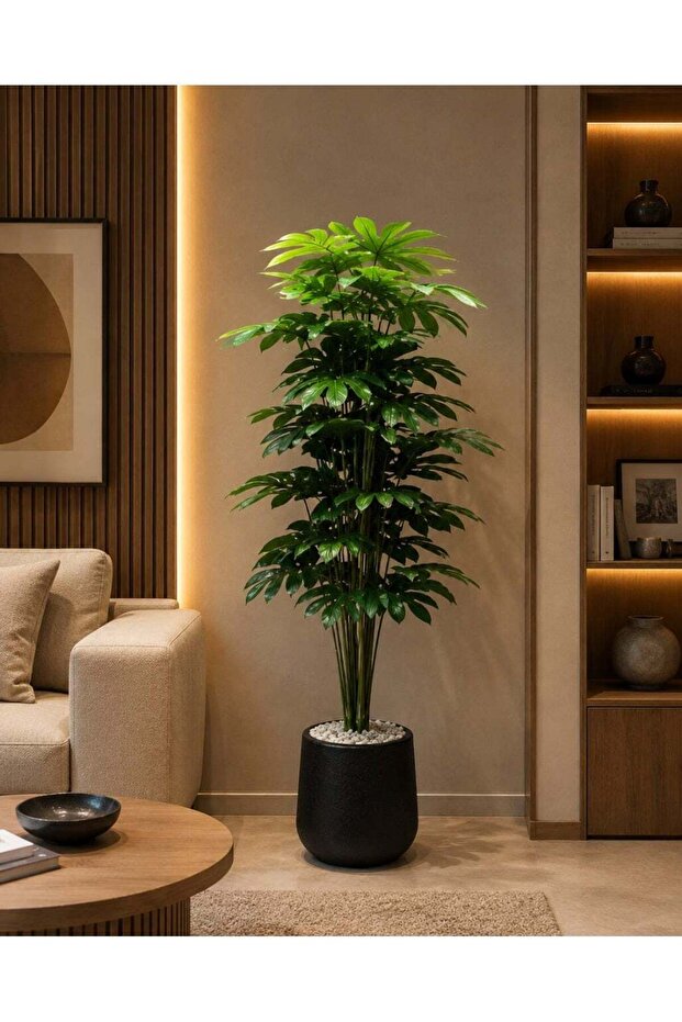 شجرة مونستيرا اصطناعية فاخرة - ارتفاع 120 سم