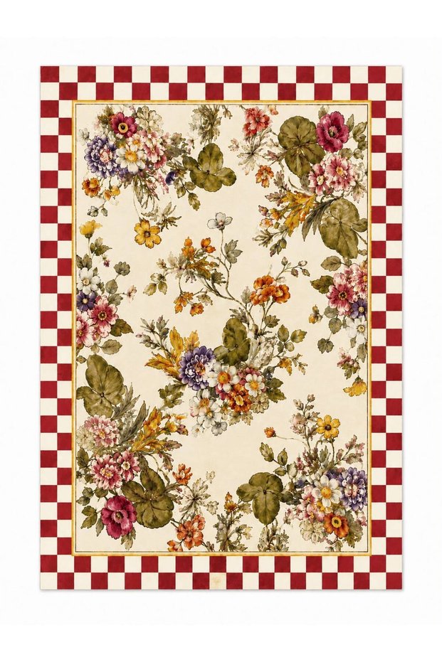 Eta Traditional Patterned Modern Woven Base Decorative Carpet Sdtamor2783