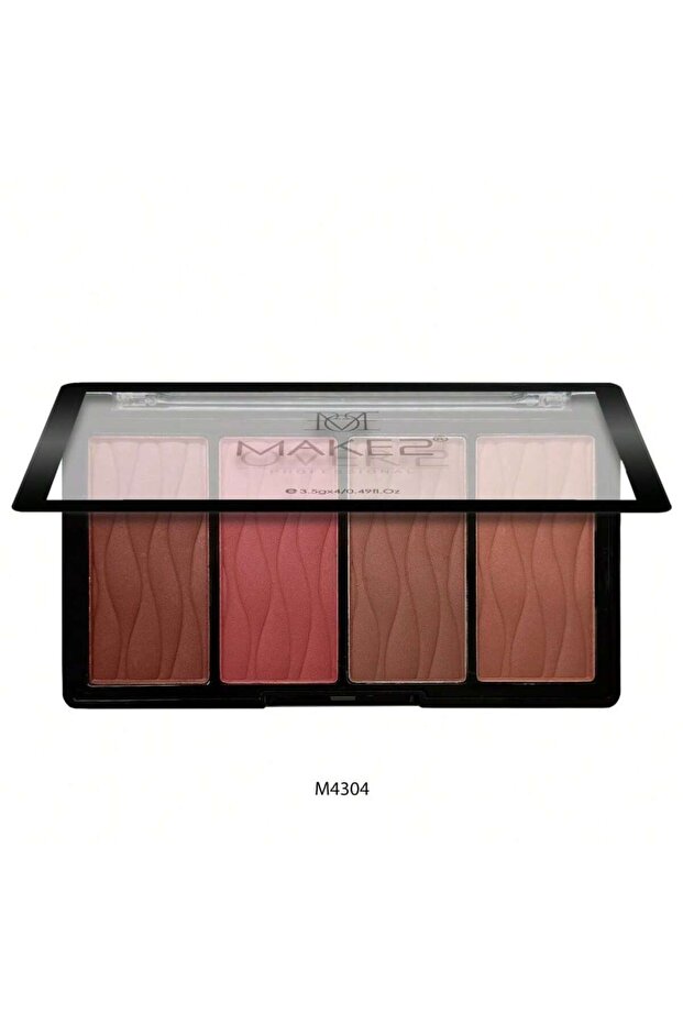 MAKE OVER 22-Blush Palette 4 Color Wanderlust Blush-M4304