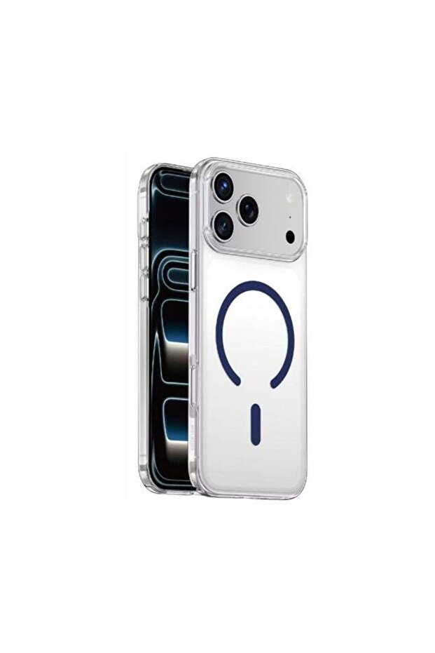 Coral Delgado Case for iPhone 17 Pro Max, MagSafe Compatible, Slim & Lightweight Design, Camera Protection, Comfortable Grip, Anti-Yellowing & Anti-Scratch - Blue