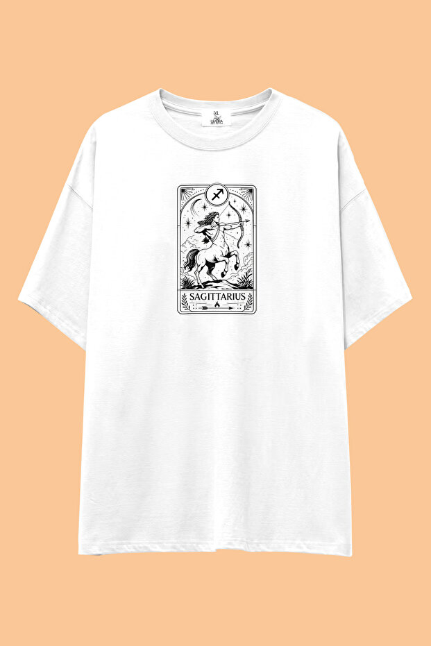 Horoscope Tarot Cards Abundant Pattern T-Shirt | Unisex 100% Cotton Astrology Zodiac Printed Custom Design Tee