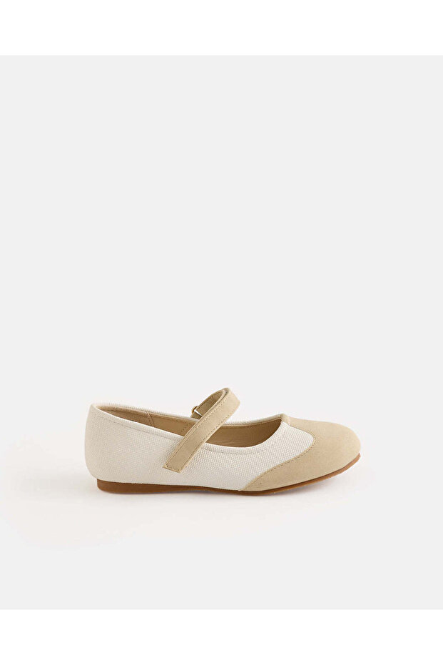 Girls Beige And Cream Multi Piece Sneakerina
