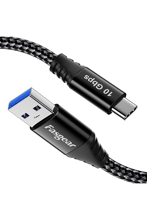 كابل USB بطول 150 سم متوافق مع أجهزة SSD المحمولة، وGalaxy S23، وXbox Series، وPS5، وAndroid Auto، وأجهزة USB-C.