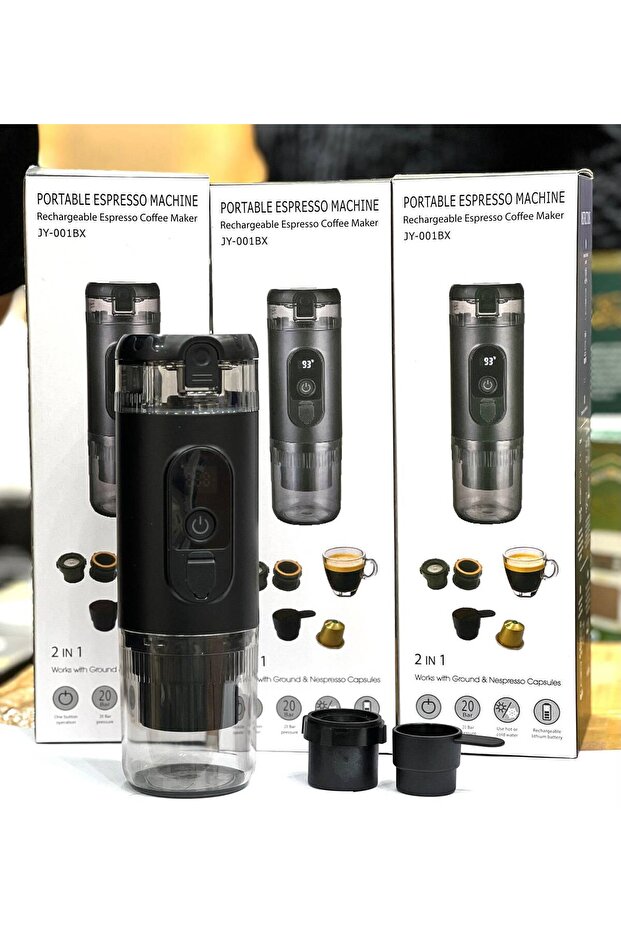 Portable Espresso Maker, 20 Bar 12V Car Coffee Machine