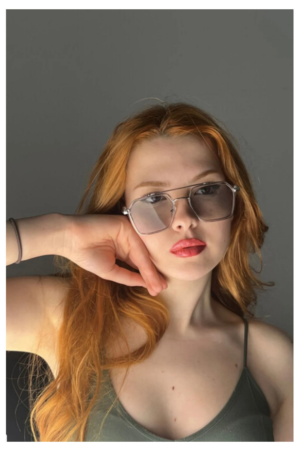 Gazni Transparent Gray Unisex Glasses