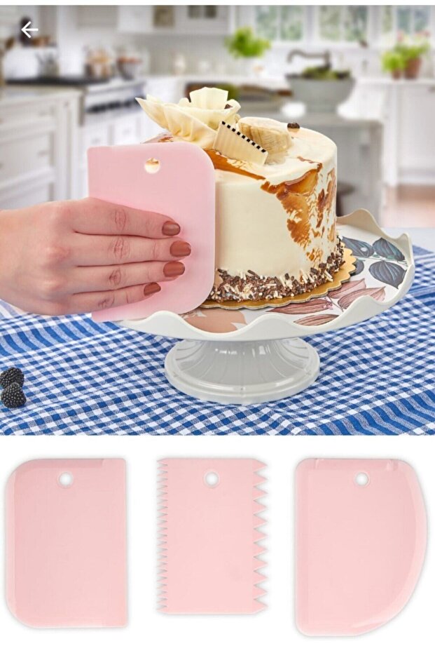3-Piece Dough, Scraper, Pastry, and Pastry Decorating Set