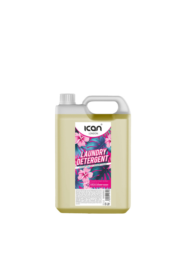 Concentrated Laundry Liquid Detergent 5 Litres – High-Efficiency Liquid Washing Detergent for Front & Top Load Machines | Powerful Stain Removal