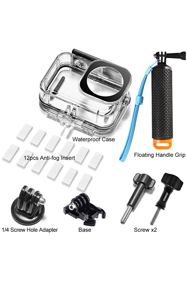 With Floating Grip Waterproof Housing Case Underwater Dive Shell for DJI Osmo Action 6 Camera Protec