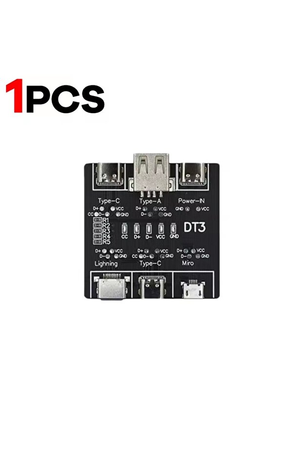 لوحة اختبار كابل USB للكشف عن الدوائر القصيرة، أداة DT3 للكشف السريع عن كابلات البيانات لأجهزة آي بي