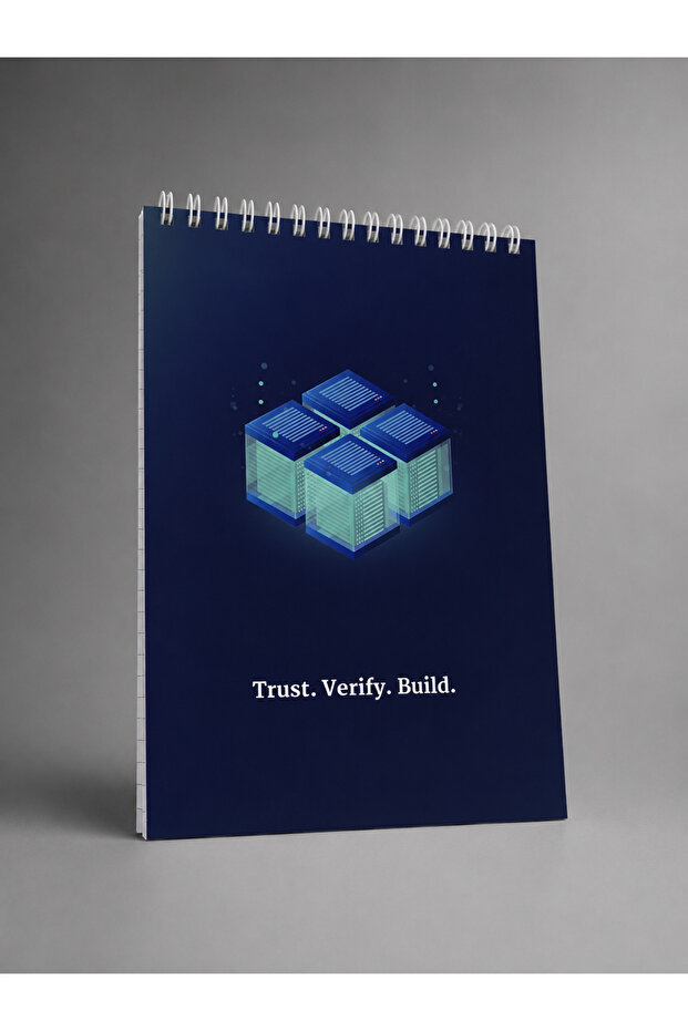 دفتر ملاحظات Co Notes A5 ذو حلزونات علوية، دفتر ملاحظات بتقنية البلوكتشين