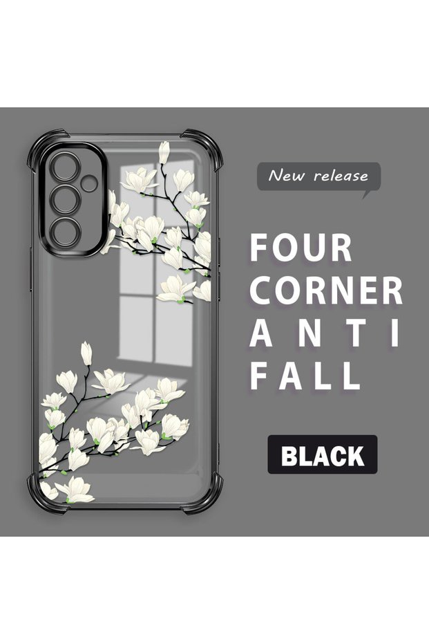 Samsung Galaxy M23 Compatible Transparent Back Four-Corner Reinforced Impact Protection Silicone Case
