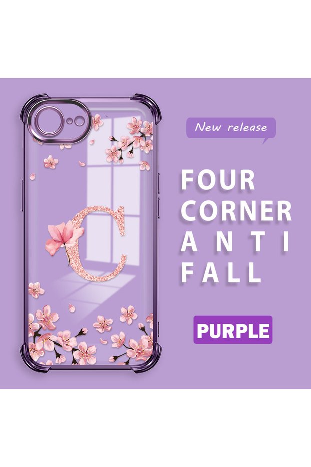 iPhone 16E/17E Compatible Transparent Back Four-Corner Reinforced Impact Protection Silicone Case