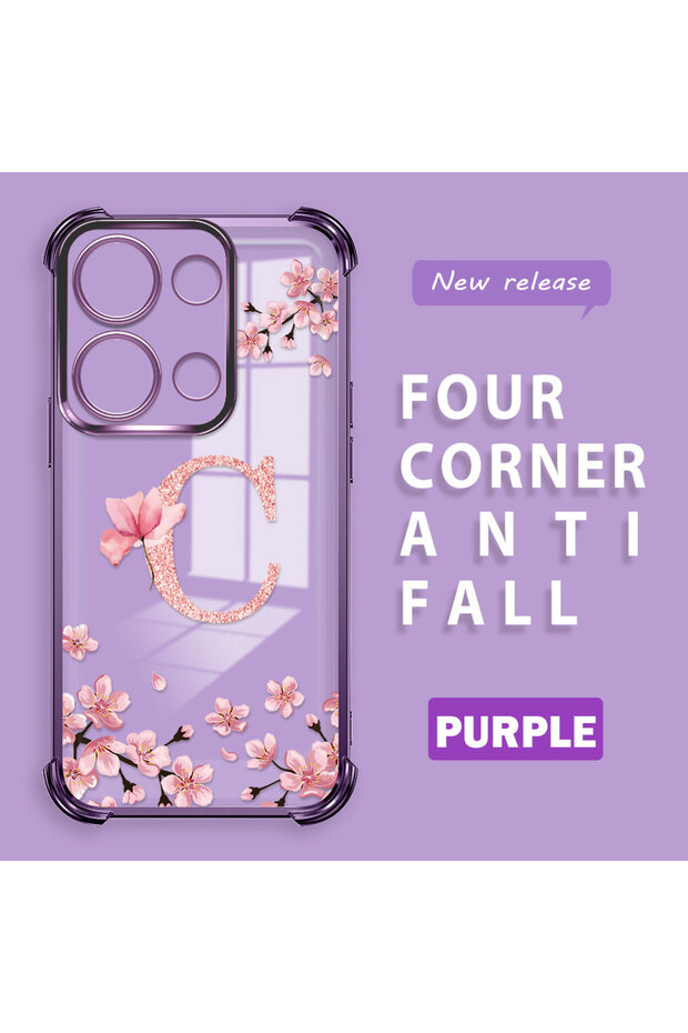 Xiaomi Poco M6 Pro 4g Compatible Transparent Back Four-Corner Reinforced Impact Protection Silicone Case