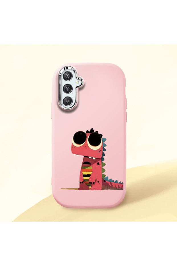 Pink Silicone Case with Shock-Absorbing Camera Protection Compatible with Samsung Galaxy M34