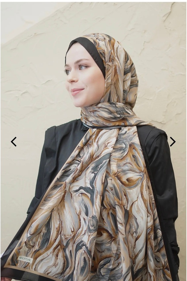 Ocean Pattern Cotton Chiffon Shawl