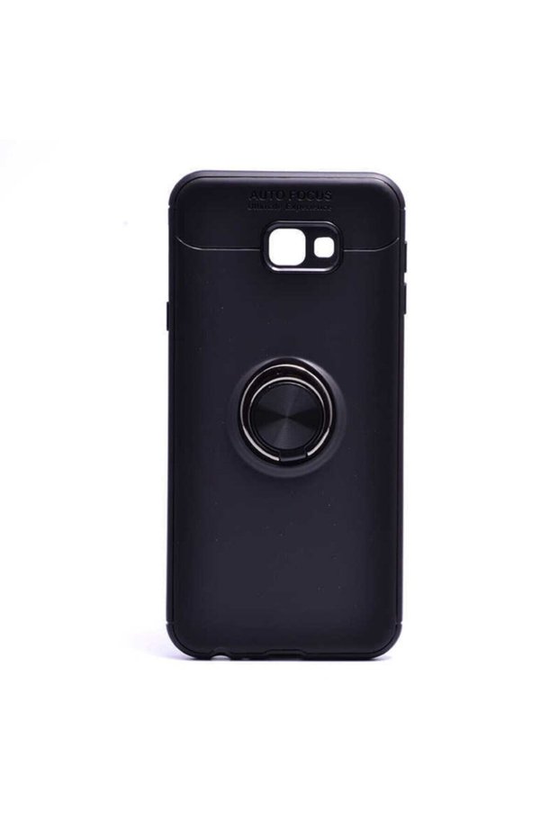 Compatible Case for Samsung Galaxy J4 Plus Silicone Camera Protection Cover with Rotatable Ring Stand