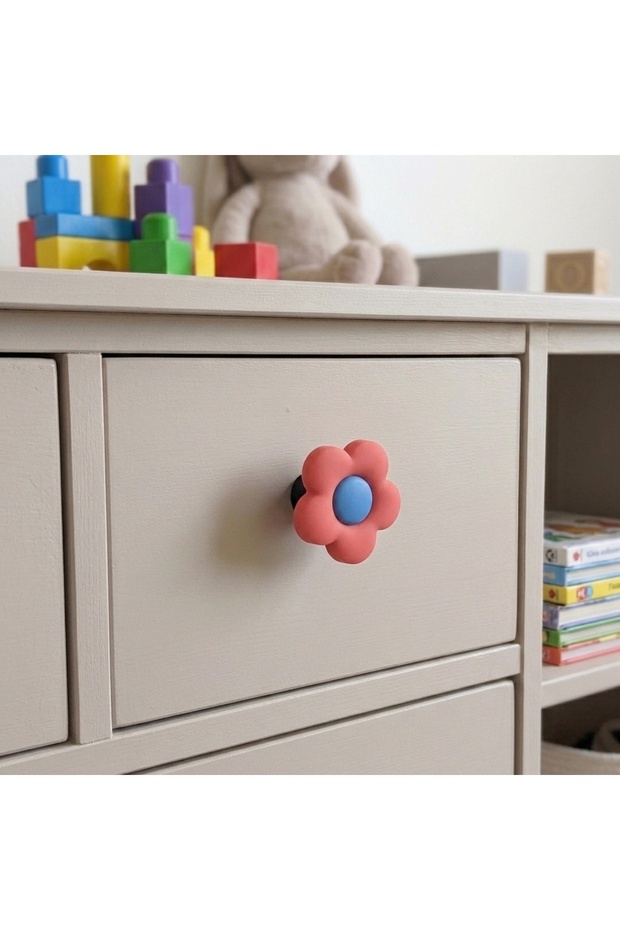 Children's Room Furniture Handle Cabinet Knob Rose No:49