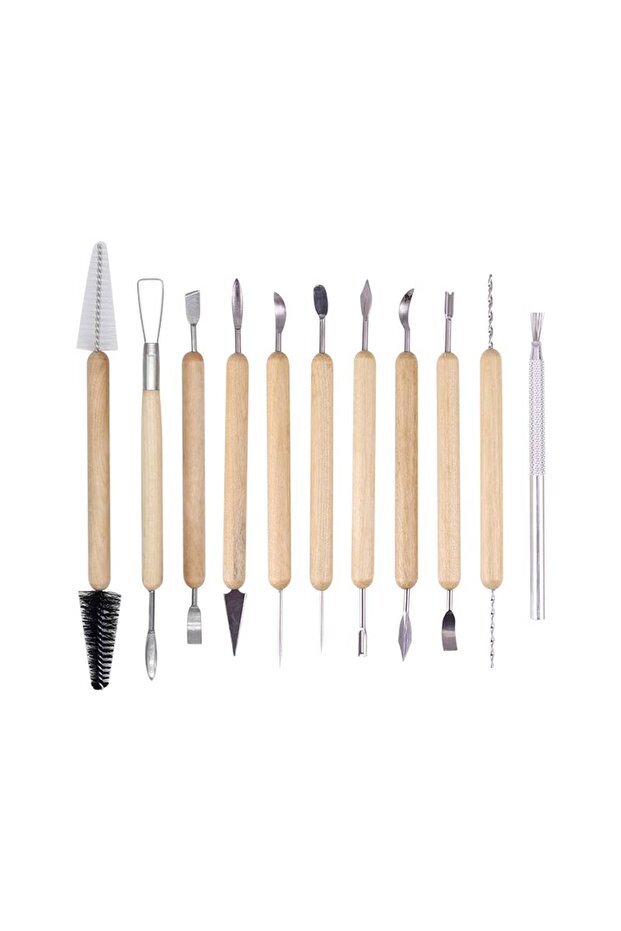 Ceramic Modeling Carving and Cleaning Detail Set of 11