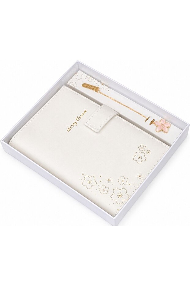 Victoria's Journals Boxed 13X18 96 Sheets Book with Bookmarks Lined Notebook Ivory Paper 80 Gr