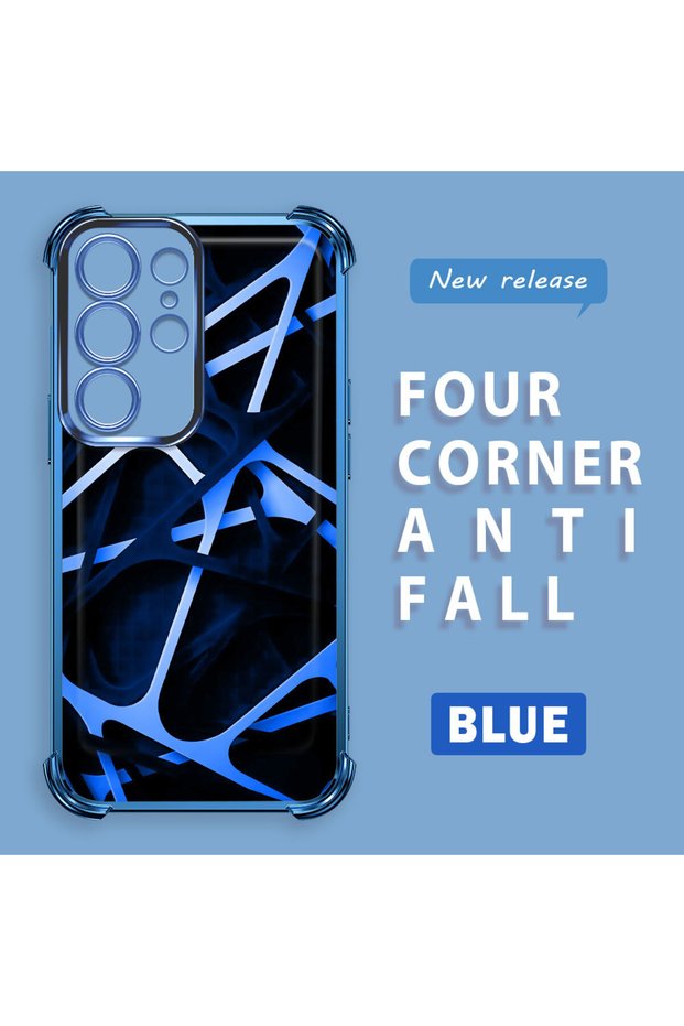 Samsung Galaxy S23 Ultra Compatible Transparent Back Four-Corner Reinforced Impact Protection Silicone Case