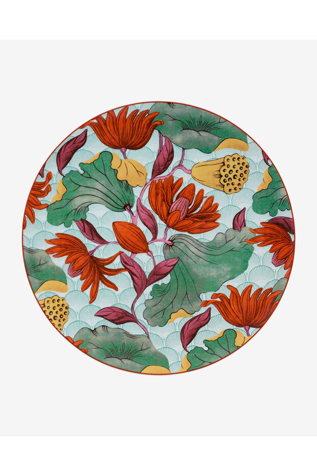 Lotus Green Porcelain Supla 33 cm