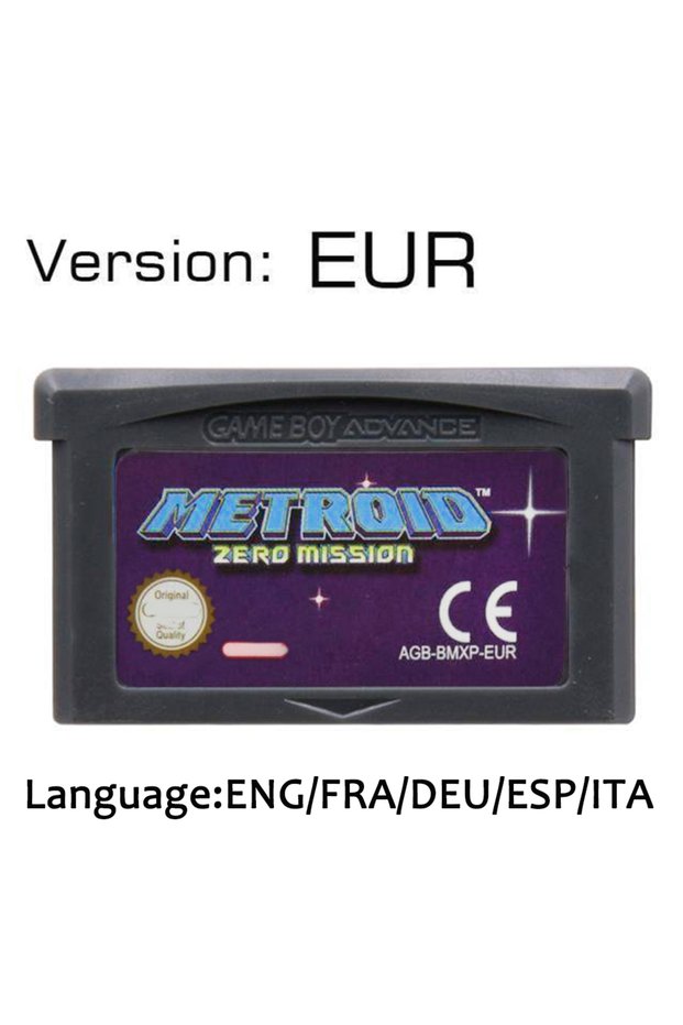 Bandai EUR Zero Mission GBAGame Cartridge Advance Jurassic/kirby/Mother Series/Super Street Fighter
