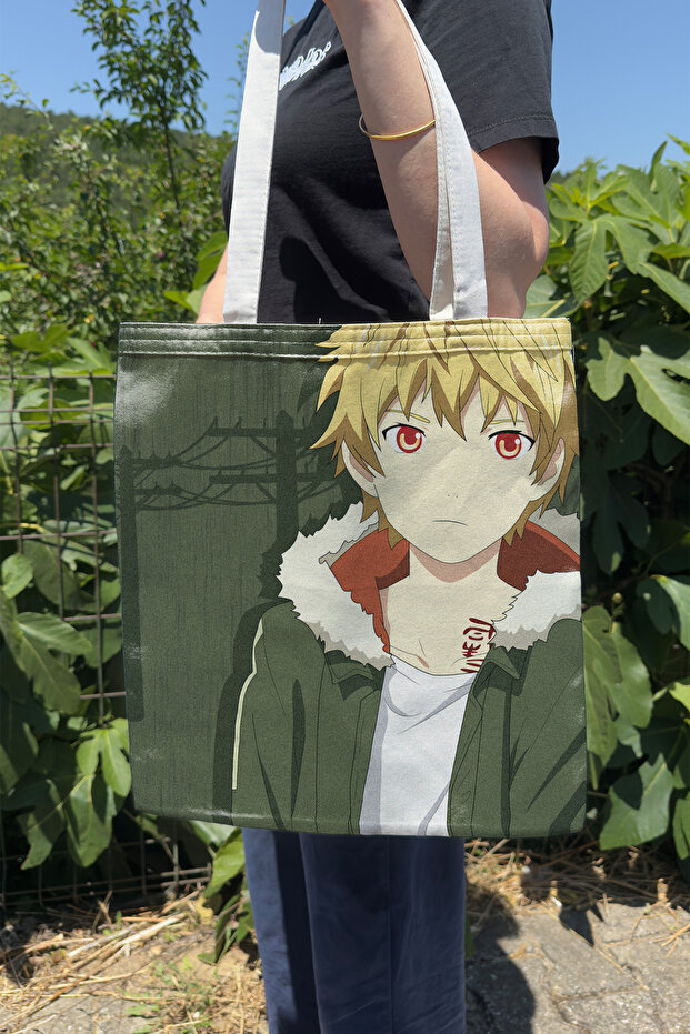 Noragami V5 Summer Winter Double-Sided Canvas Printing Tote Bag Anime Bag