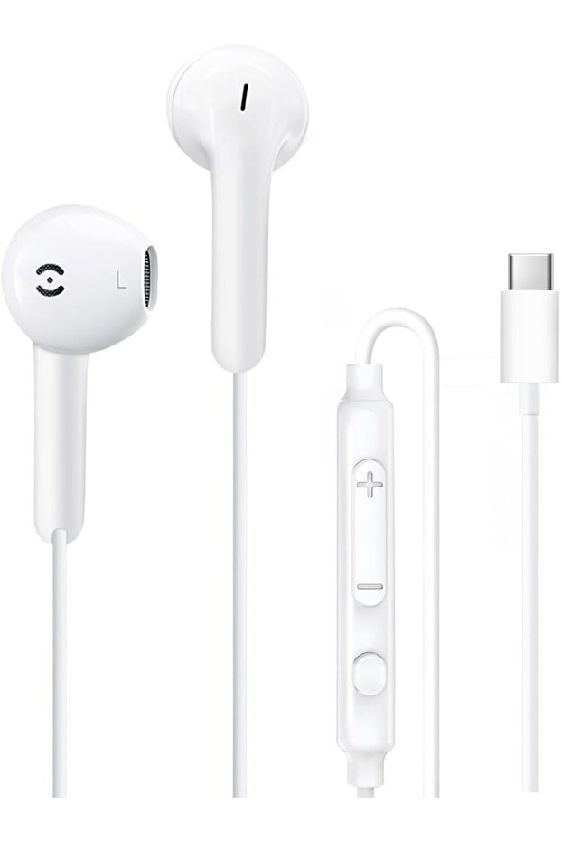 URBAN Type C Headphones Wired TH9, USB C Earbuds with mic, In Ear Earphones USBC Compatible wit