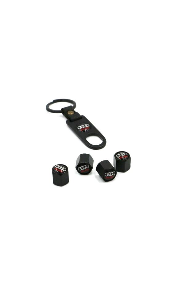 Audi Valve Cover with Keychain - Audi Black Valve Cover Set