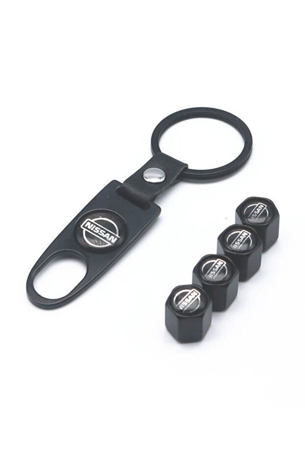 Nissan Metal Valve Cover and Keychain Set