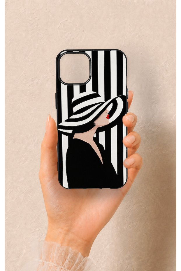 iPhone 13 Compatible Madam Marica Patterned Silicone Case