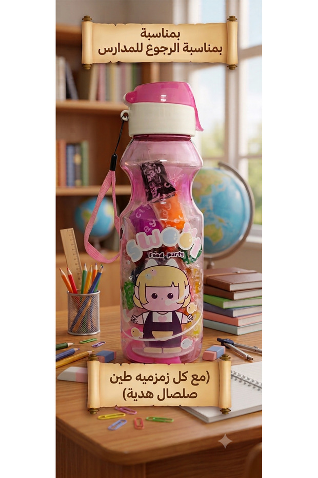 ِArched Grils' water bottle with Clay as a gift