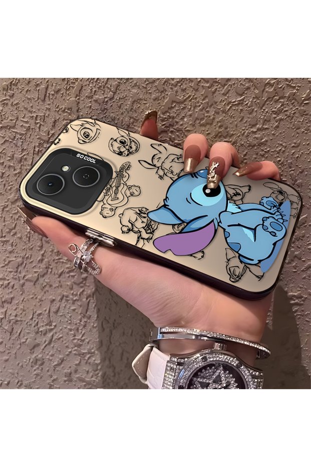 Tecno Spark 40C Compatible High-Quality Cartoon Printed Case, Stylish Versatile Full Protective Cover