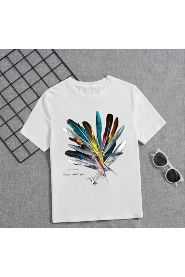 Girl's Printed T-Shirt - White