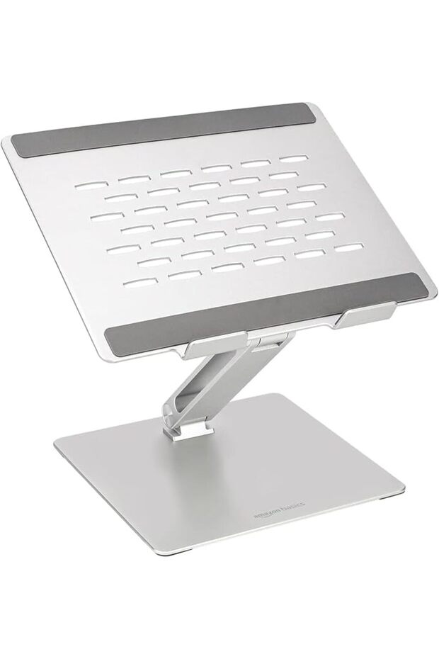 Adjustable Ergonomic Laptop Stand, Multi-Angle with Heat Vent, Pre-Tightened Hinges fo