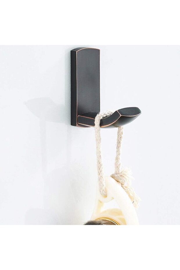 Crochet Bathroom 2-Piece Set,Crochet Tea Towel,Kitchen Clothing,Brass Hooks,Outerwear Hooks,Solid Wall Mount,Kitchen & Accessories,Door &,Bronze Black