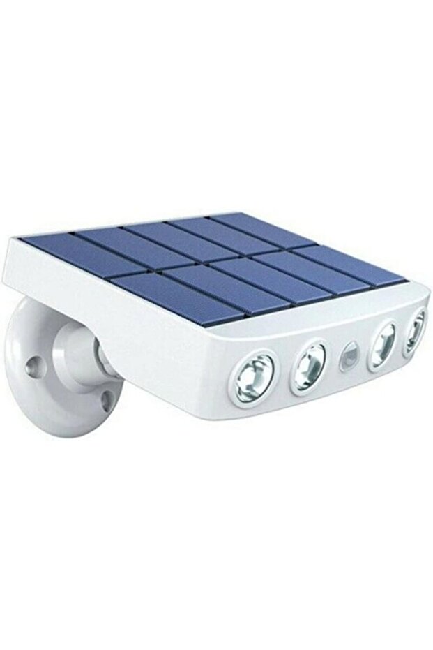 Adjustable waterproof solar - powered outdoor light with motion sensor - high - quality fast - charging panel - 4 cool white COB LED beads, 500...