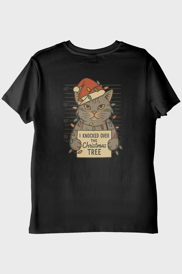 I Knocked the Tree Black T-Shirt