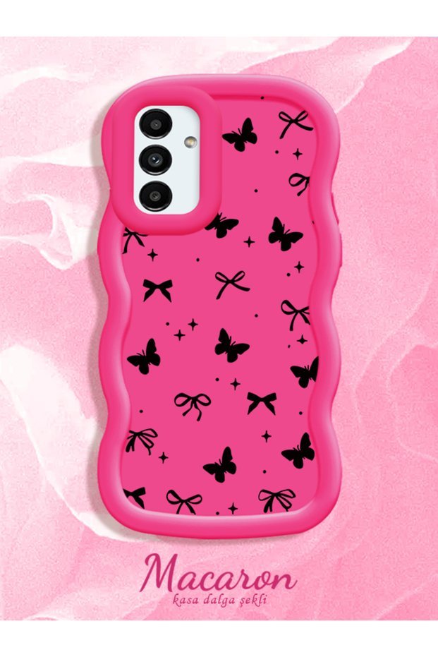 Samsung Galaxy A04S Compatible Slim Butterfly Bow Printed Soft Structure Daily Use Phone Case