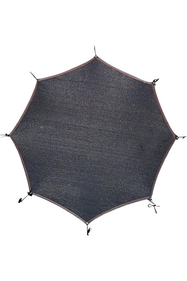 Trampoline Sun Canopy - UV Protective Canopy - Outdoor Play - Waterproof Nylon Material - Suitable for 6/8 Poles - Black